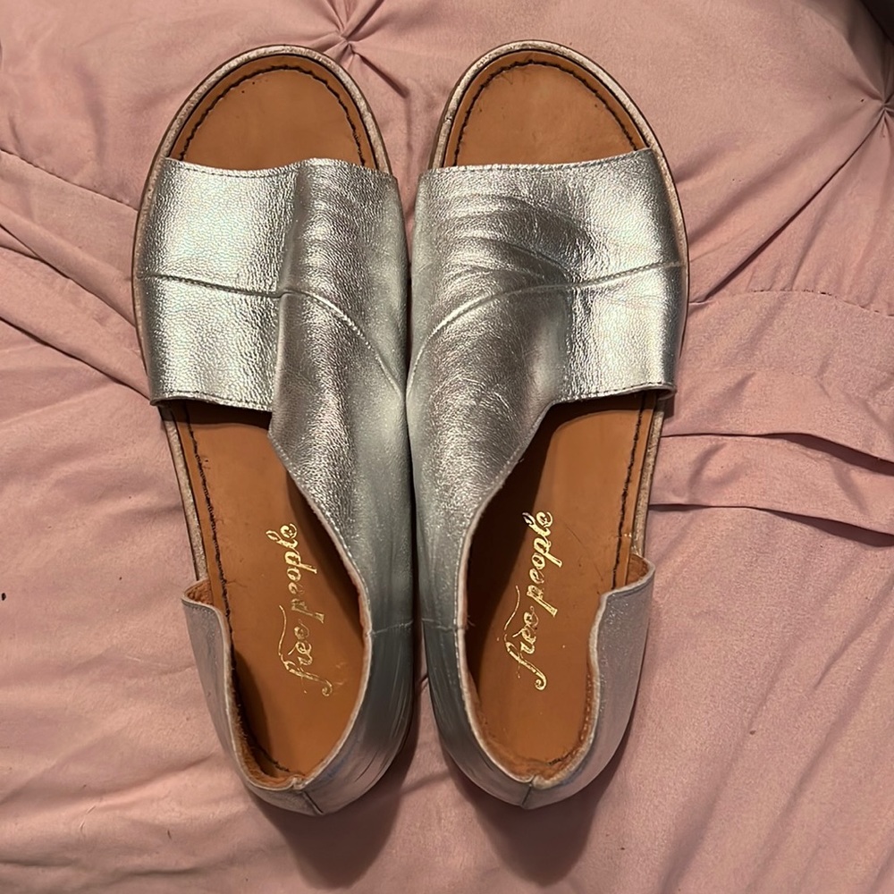 Silver Free People Mont Blanc Sandal